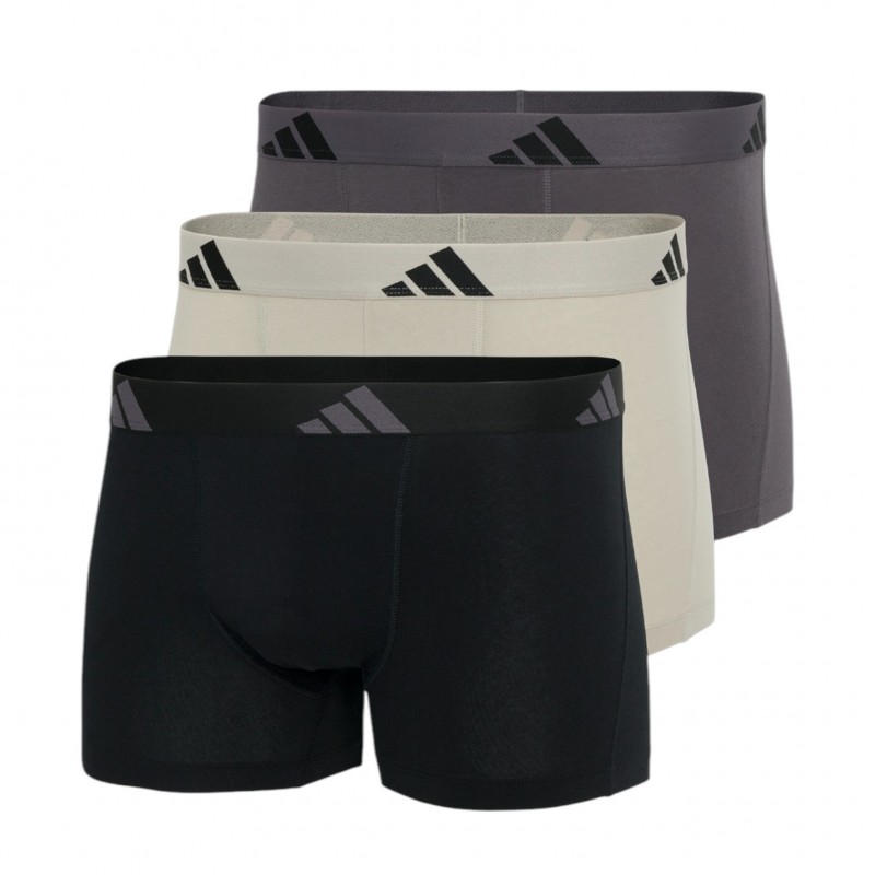 ADIDAS - Ανδρικά Boxer Hipster Συσκευασία 3 Τμχ. Active Flex Cotton