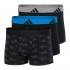 ADIDAS - Ανδρικά Boxer Hipster Συσκευασία 3 Τμχ. Active Flex Cotton