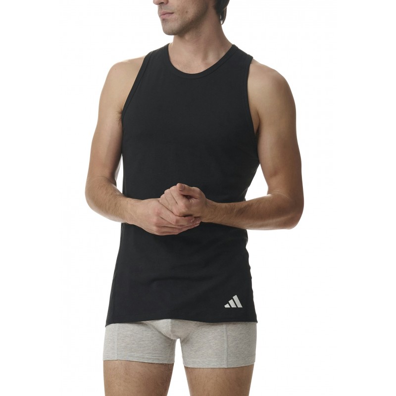 ADIDAS - Ανδρικά Φανελάκια Χωρίς Μανίκι Συσκευασία 2 Τμχ. Active Flex Cotton