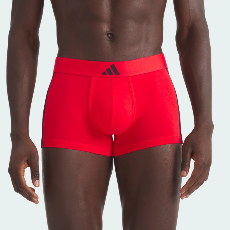 ADIDAS - Ανδρικά Boxer Active Flex Cotton 3 Stripes Low Rise Trunk Συσκευασία 2 Τμχ.