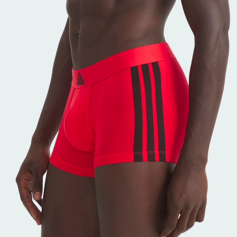 ADIDAS - Ανδρικά Boxer Active Flex Cotton 3 Stripes Low Rise Trunk Συσκευασία 2 Τμχ.