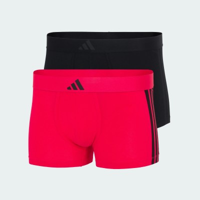 ADIDAS - Ανδρικά Boxer Active Flex Cotton 3 Stripes Low Rise Trunk Συσκευασία 2 Τμχ.