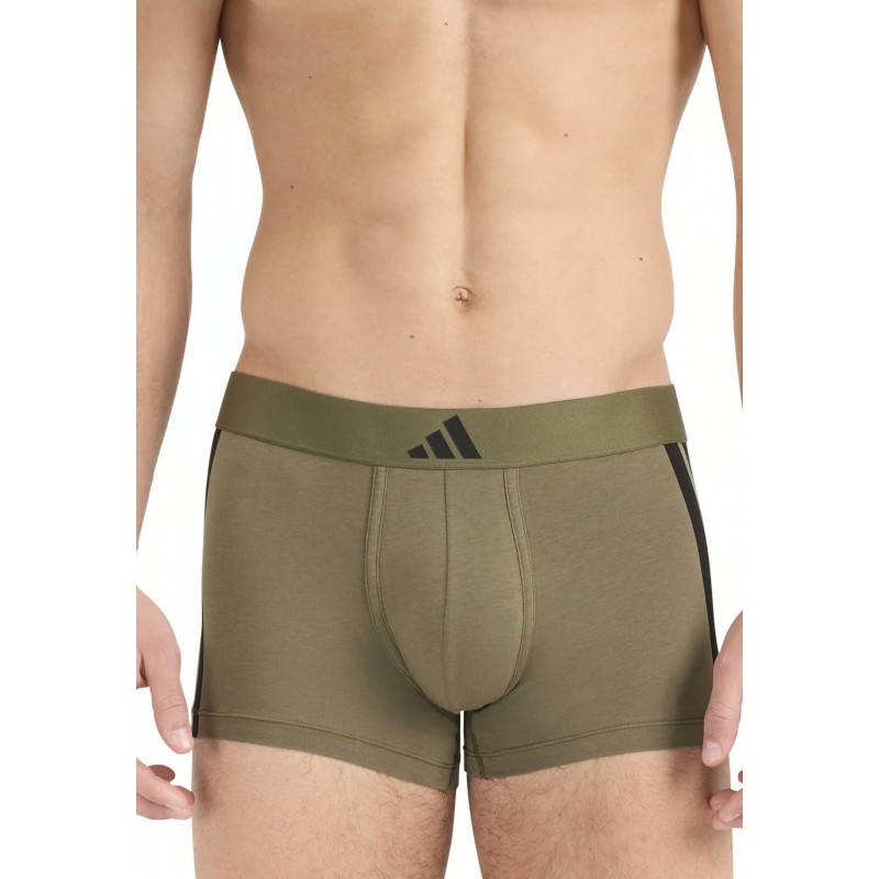 ADIDAS - Ανδρικά Boxer Active Flex Cotton 3 Stripes Low Rise Trunk Συσκευασία 2 Τμχ.