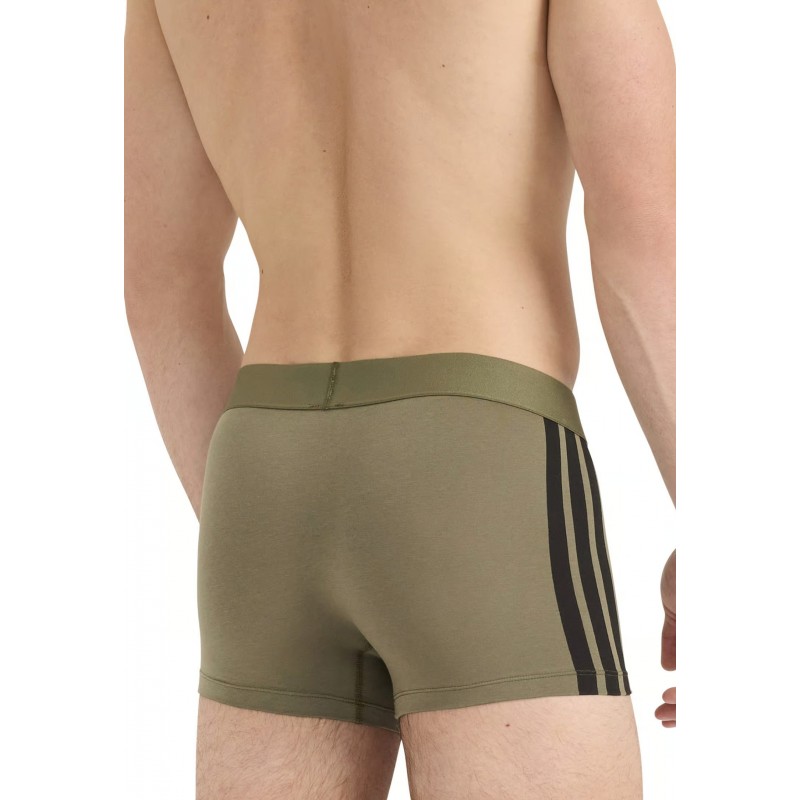 ADIDAS - Ανδρικά Boxer Active Flex Cotton 3 Stripes Low Rise Trunk Συσκευασία 2 Τμχ.