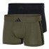 ADIDAS - Ανδρικά Boxer Active Flex Cotton 3 Stripes Low Rise Trunk Συσκευασία 2 Τμχ.