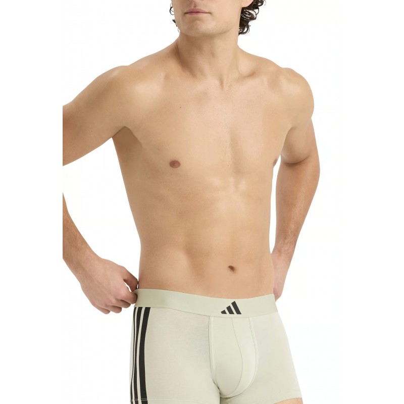 ADIDAS - Ανδρικά Boxer Active Flex Cotton 3 Stripes Low Rise Trunk Συσκευασία 2 Τμχ.