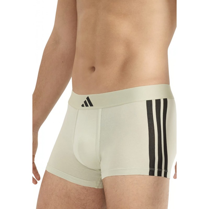 ADIDAS - Ανδρικά Boxer Active Flex Cotton 3 Stripes Low Rise Trunk Συσκευασία 2 Τμχ.