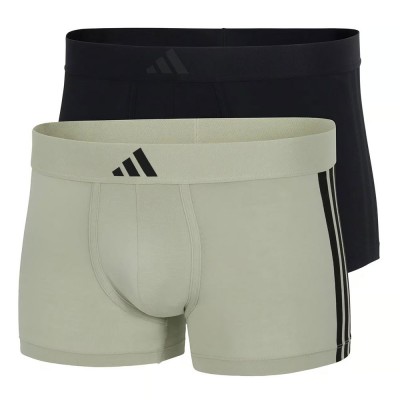 ADIDAS - Ανδρικά Boxer Active Flex Cotton 3 Stripes Low Rise Trunk Συσκευασία 2 Τμχ.