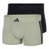 ADIDAS - Ανδρικά Boxer Active Flex Cotton 3 Stripes Low Rise Trunk Συσκευασία 2 Τμχ.