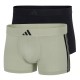 ADIDAS - Ανδρικά Boxer Active Flex Cotton 3 Stripes Low Rise Trunk Συσκευασία 2 Τμχ.