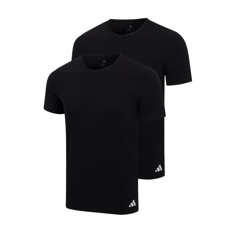 ADIDAS - Ανδρικά Φανελάκια Κοντό Μανίκι Active Flex Cotton Crew-Neck Συσκευασία 2 Τμχ.
