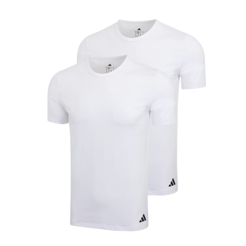 ADIDAS - Ανδρικά Φανελάκια Κοντό Μανίκι Active Flex Cotton Crew-Neck Συσκευασία 2 Τμχ.