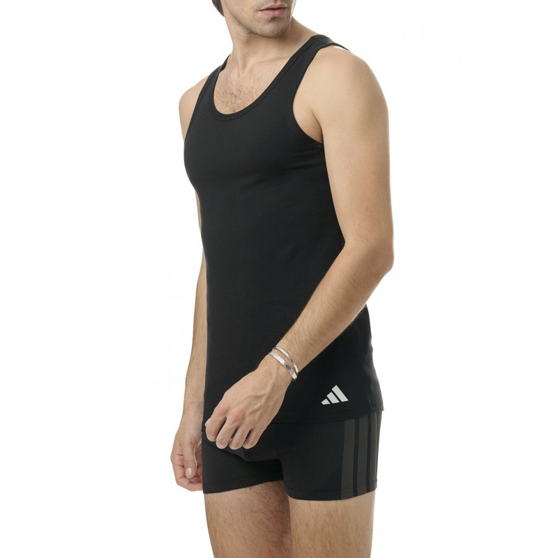 ADIDAS - Ανδρικά Φανελάκια Χωρίς Μανίκι Συσκευασία 2 Τμχ. Active Flex Cotton