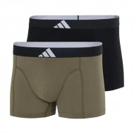 ADIDAS - Ανδρικά Boxer Hipster Συσκευασία 2 Τμχ. Active Flex Cotton