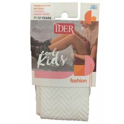 Ider Παιδικό Καλσόν 80Den Αδιάφανο με Σχέδιο Ψαροκόκκαλο