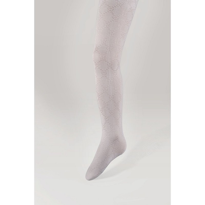 Ider - Candy Παιδικό Καλσόν Αδιάφανο Ελαστικό με Ρόμβους και Μαργαρίτες