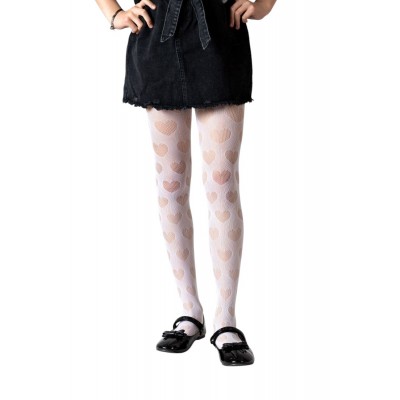 Ider - Παιδικό Καλσόν Διχτυωτό με Σχέδιο Καρδιές