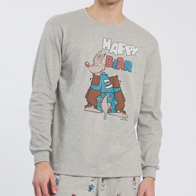 HAPPY PEOPLE - Ανδρική Χειμερινή Πυτζάμα με Σφικτήρα HAPPY BEAR