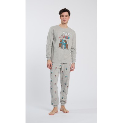 HAPPY PEOPLE - Ανδρική Χειμερινή Πυτζάμα με Σφικτήρα HAPPY BEAR