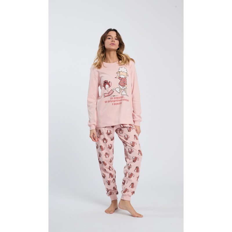HAPPY PEOPLE - Γυναικεία Χειμερινή Πυτζάμα με Σφικτήρα SORRIDI