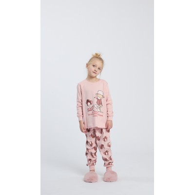 HAPPY PEOPLE - Παιδική Χειμερινή Πυτζάμα για Κορίτσι με Σφικτήρα SORRIDI (2-8 ετών)