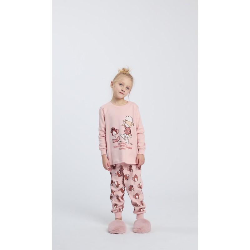 HAPPY PEOPLE - Παιδική Χειμερινή Πυτζάμα για Κορίτσι με Σφικτήρα SORRIDI (2-8 ετών)