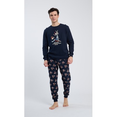 HAPPY PEOPLE - Ανδρική Χειμερινή Πυτζάμα με Σφικτήρα SORRIDI
