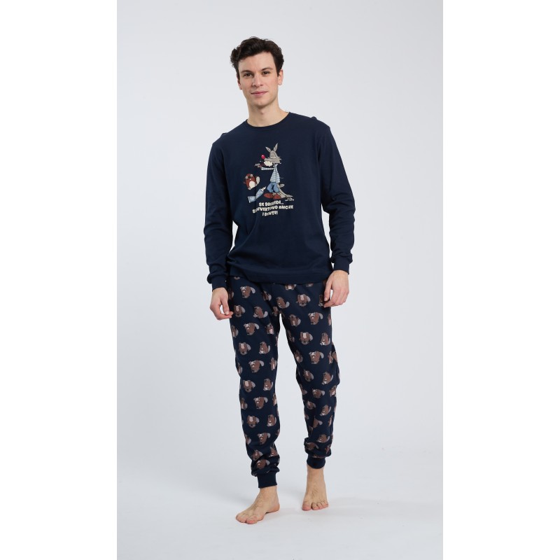 HAPPY PEOPLE - Ανδρική Χειμερινή Πυτζάμα με Σφικτήρα SORRIDI