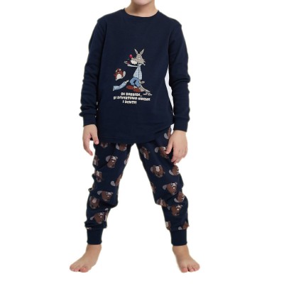 HAPPY PEOPLE - Εφηβική Χειμερινή Πυτζάμα για Αγόρι με Σφικτήρα SORRIDI (10-14 ετών)