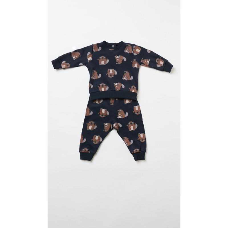 HAPPY PEOPLE - Βρεφικό Πυτζαμάκι για Αγόρι SORRIDI (12-24 Μηνών)