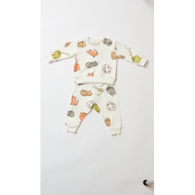 HAPPY PEOPLE - Βρεφικό Πυτζαμάκι για Κορίτσι SERATA GRATTINI (12-24 Μηνών)