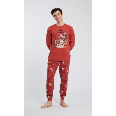 HAPPY PEOPLE - Ανδρική Χειμερινή Πυτζάμα με Σφικτήρα INTRUSO