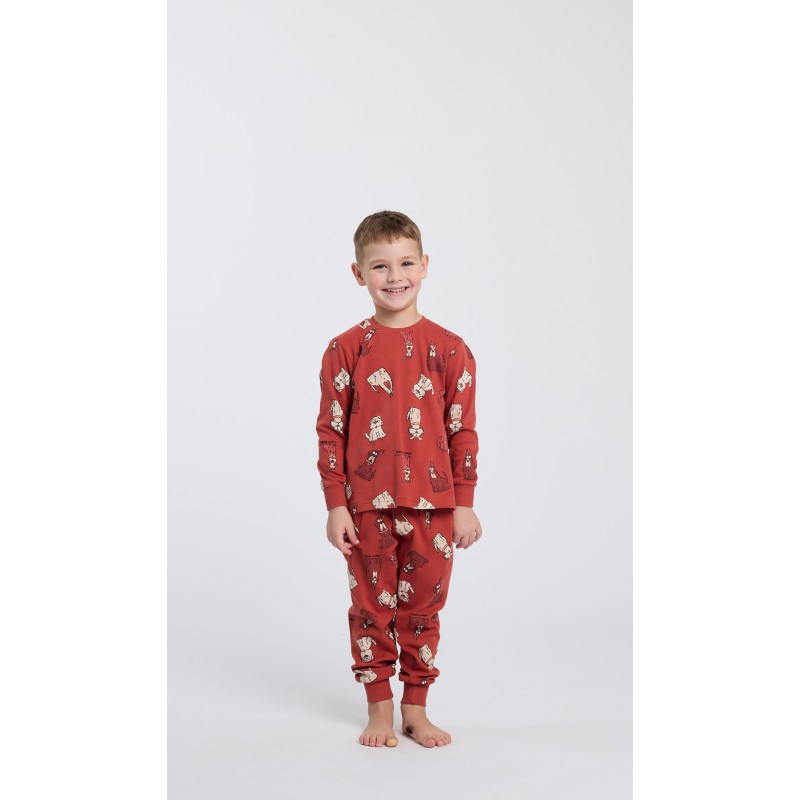 HAPPY PEOPLE - Παιδική Χειμερινή Πυτζάμα για Αγόρι με Σφικτήρα INTRUSO (2-8 ετών)