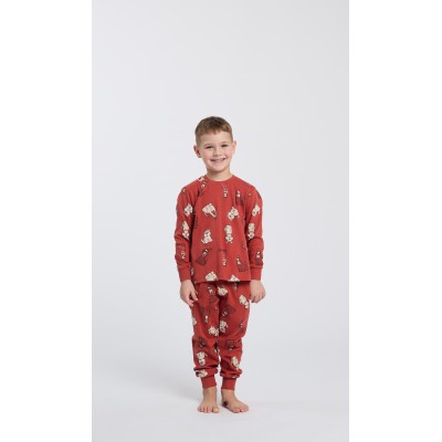 HAPPY PEOPLE - Παιδική Χειμερινή Πυτζάμα για Αγόρι με Σφικτήρα INTRUSO (2-8 ετών)