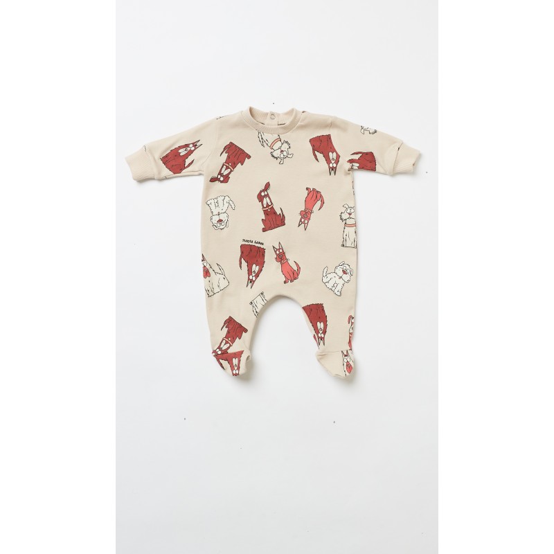HAPPY PEOPLE - Βρεφικό Πυτζαμάκι για Αγόρι με Κλειστό Πόδι INTRUSO (1-12 Μηνών)