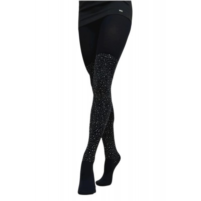 Ider - Γυναικείο Αδιάφανο Ελαστικό Καλσόν 80Den με Στρας ως Πάνω από το Γόνατο