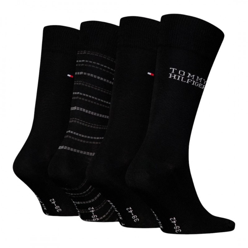 Tommy Hilfiger - Ανδρικές Κάλτσες TH Men Sock 4Pack Tin Gift Box Tommy Stripe