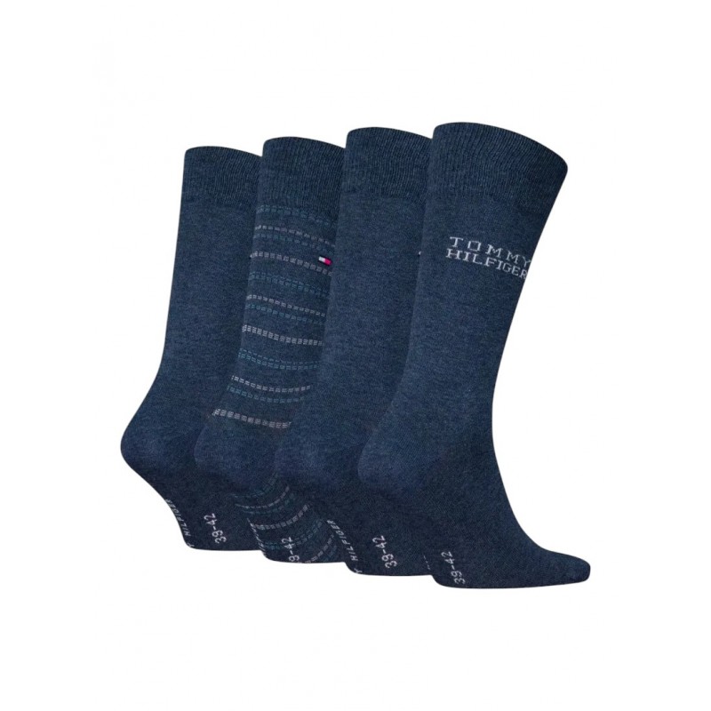 Tommy Hilfiger - Ανδρικές Κάλτσες TH Men Sock 4Pack Tin Gift Box Tommy Stripe Tommy Hilfiger - Ανδρικές Κάλτσες TH Men Sock 4Pack Tin Gift Box Tommy Stripe