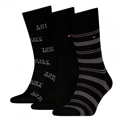 Tommy Hilfiger - Ανδρικές Κάλτσες TH Men Sock 3Pack Gift Box Tommy Stripe
