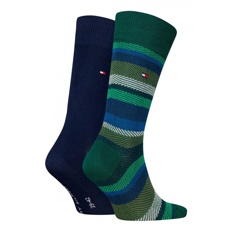 Tommy Hilfiger - Ανδρικές Κάλτσες TH Men Sock 2Pack Herringbone Stripe