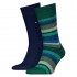Tommy Hilfiger - Ανδρικές Κάλτσες TH Men Sock 2Pack Herringbone Stripe