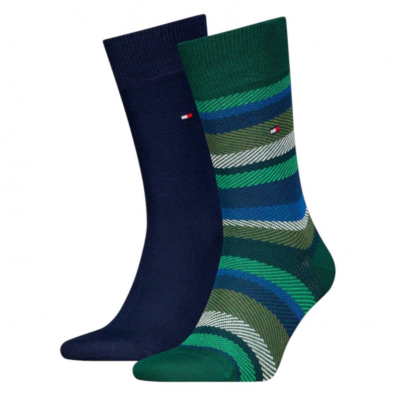 Tommy Hilfiger - Ανδρικές Κάλτσες TH Men Sock 2Pack Herringbone Stripe
