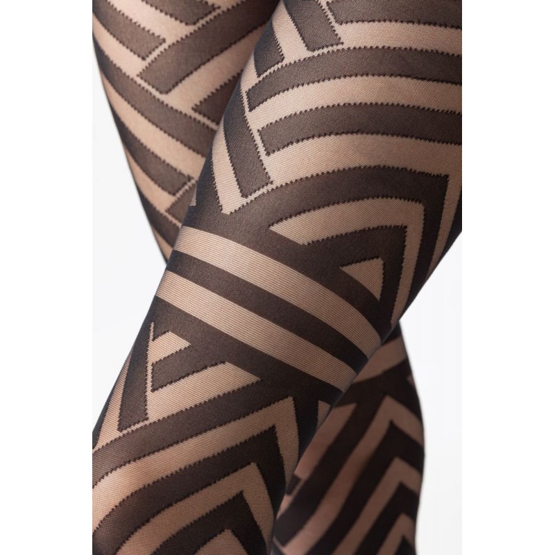 Ider - Γυναικείο Καλσόν Vicky 20Den με Γεωμετρικό Σχέδιο και Επίπεδες Γραμμές