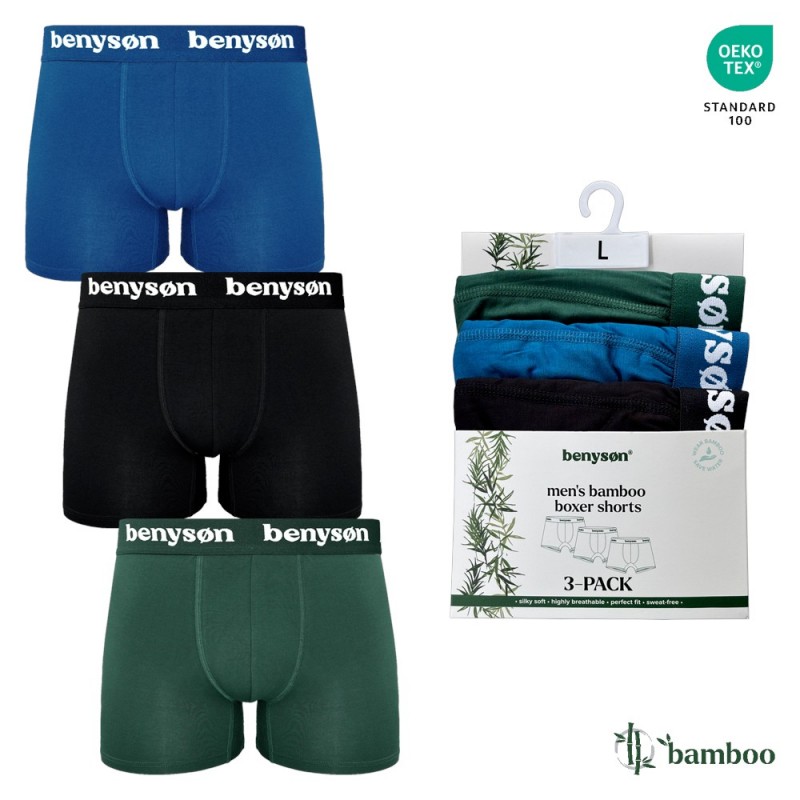 Benyson - Ανδρικά Boxer από Bamboo 3Pack