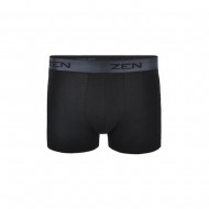 Zen Intimates - Boxer με Μεταλιζέ Εξωτερικό Λάστιχο - Μαύρο/Ανθρακί