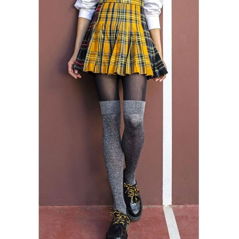 Ider Γυναικείο Καλσόν 80 Den - Με Σχέδιο Καλτσομπότα Μελανζέ