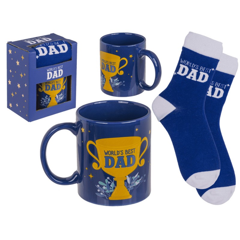 Out of the blue - Ανδρικό Σετ Δώρου Κούπα και Κάλτσα World's Best Dad Out of the blue - Ανδρικό Σετ Δώρου Κούπα και Κάλτσα World's Best Dad