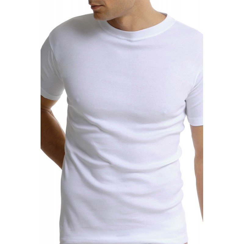 Helios Ανδρικό Φανελάκι Κοντομάνικo Σετ 2 Τεμαχίων Plus Size (4XL)