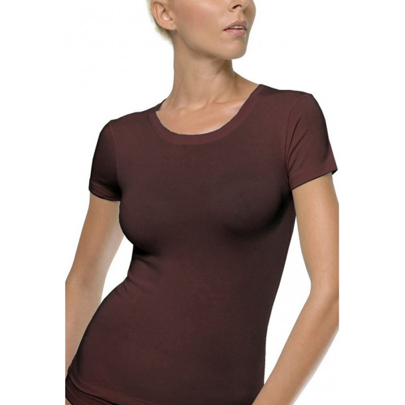 Helios Γυναικεία Μπλούζα με Κοντό Μανίκι Micromodal