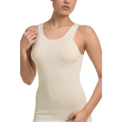 Helios Γυναικεία Φανέλα Αμάνικη 100% Μάλλινη 6(XXL)